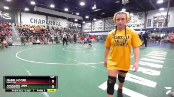 110 lbs Quarterfinal - Isabel Moore, Great Oak vs Angelina Linn, Murrieta Mesa
