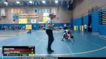 120 lbs Champ. Round 2 - Grace Page, Skyview vs Madelynn Ortega, Hermiston