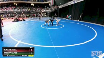 5A 100 lbs Champ. Round 1 - Sofia De Alba, San Antonio MacArthur vs Karisma Ramos, Lubbock