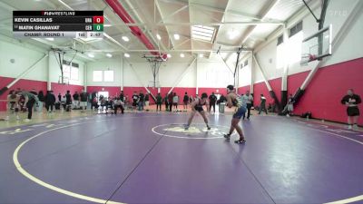 184 lbs Champ. Round 1 - Kevin Casillas, Unattached vs Matin Ghanavat, Cerritos College