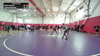 184 lbs Champ. Round 1 - Kevin Casillas, Unattached vs Matin Ghanavat, Cerritos College