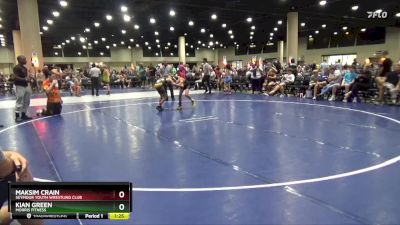 85 lbs Cons. Semi - Kian Green, Morris Fitness vs Maksim Crain, Seymour Youth Wrestling Club