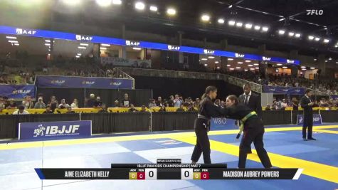 Madison Aubrey Powers vs Aine Elizabeth Kelly 2026 Pan Kids Jiu-Jitsu IBJJF Championship