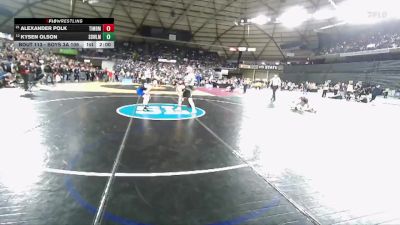 Boys 3A 106 lbs Champ. Round 2 - Alexander Polk, Timberline vs Kysen Olson, Sedro-Woolley