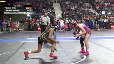 120 lbs Semifinal - Akeilah Marshall, RSA Red Storm vs Zaelee Stein, Great Bend Wrestling Club