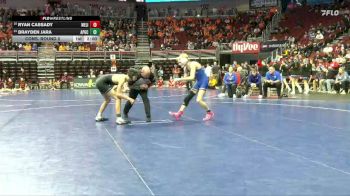 2A-113 lbs Cons. Round 2 - Ryan Cassady, West Liberty vs Brayden Jara, AP-GC