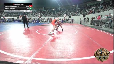 76 lbs Consi Of 8 #2 - Isaiah Navarrete, Panhandle RTC vs James Boykin, Cowboy Wrestling Club