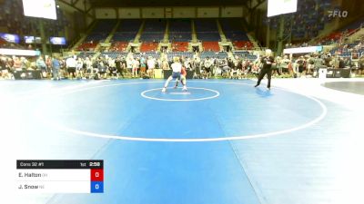 132 lbs Cons 32 #1 - Elijah Halton, Ohio vs Jacob Snow, Nebraska