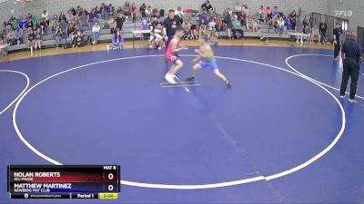 97 lbs Cons. Round 1 - Nolan Roberts, All-phase vs Matthew Martinez, Newberg Mat Club