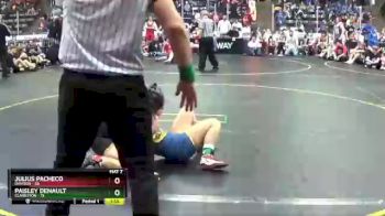 129 lbs Round 3 (4 Team) - Paisley DeNault, Clarkston vs Julius Pacheco, Davison