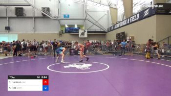 70 kg Round Of 128 - Caleb Harmon, Cougar Wrestling Club vs Kyler Rea, WVRTC