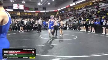 126 lbs 5th & 7th Place - Ethan Sodergren, Ankeny Centennial vs Koufax Christensen, Waukee Northwest