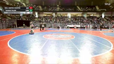48 lbs Quarterfinal - Will Austin Cooper, South Forsyth WAR Wrestling Club vs Banks Tiller, Commerce Wrestling Club