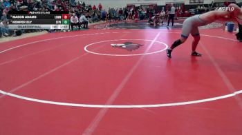 285 lbs Quarterfinal - Kemper Ely, St. Peter vs Mason Adams, Lake Crystal Wellcome Memorial Area