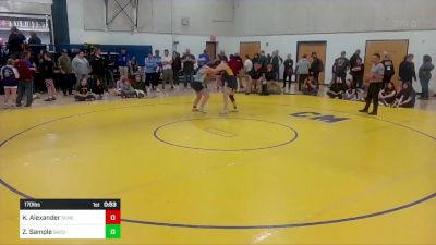 170 lbs Consy-3 - Kenley Alexander, Seneca Valley vs Zoey Sample, Saegertown