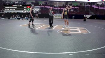 215 lbs 1st Place Match - Liam Rodebush, Caldwell vs Gage Ponton, Mountain View