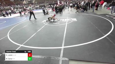 65 lbs Quarterfinal - Greylen Lopez, Slvwc vs Messias Sena, Top Notch