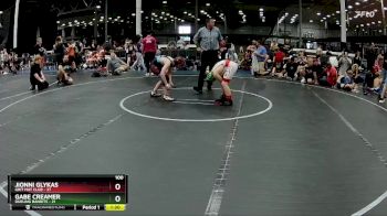 100 lbs Round 5 (8 Team) - Jionni Glykas, Grit Mat Club vs Gabe Creamer, Dueling Bandits