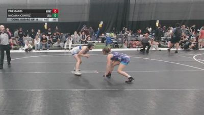 125 lbs Cons. Sub-rd Of 16 - Micaiah Cortez, Central Catholic vs Zoe Gabel, Mile High Wrestling Club