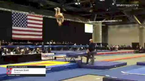 Emerson Scott - Double Mini Trampoline, Elevated - 2021 USA Gymnastics Championships