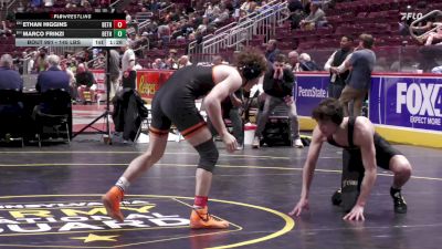145 lbs First Round - Ethan Higgins, Bethel Park vs Marco Frinzi, Bethlehem Cath