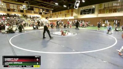 77/83 Round 1 - Garrett Clay, 951 Wrestling Club vs Luciana Grimaldi, Poway