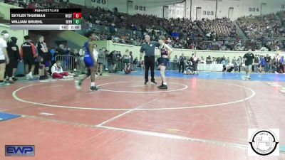 120 lbs Round Of 32 - Skyler Thurman, Westmoore Wresting vs William Bruehl, Deer Creek Wrestling