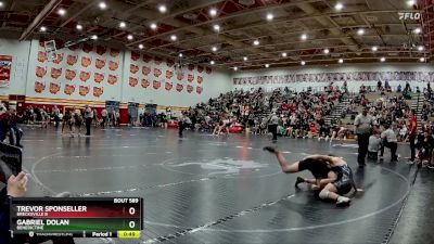 150 lbs Cons. Round 4 - Gabriel Dolan, Benedictine vs Trevor Sponseller, Brecksville B