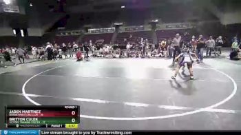 77 lbs Round 1 (10 Team) - Jaden Martinez, Duran Wrestling Club vs Britton Culek, Victory Training Center