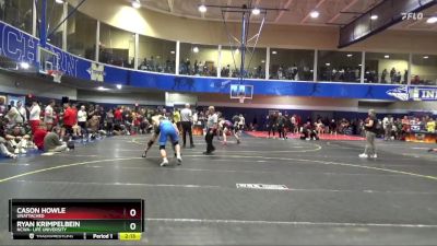 197 lbs Champ. Round 2 - Cason Howle, Unattached vs Ryan Krimpelbein, NCWA- Life University