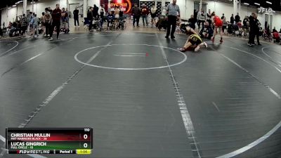 110 lbs Finals (2 Team) - Lucas Gingrich, Full Circle vs Christian Mullin, Mat Warriors Black