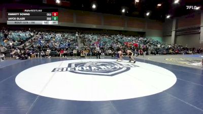 190 lbs Cons. Round 2 - Jayce Glaze, Shasta vs Emmett Downs, Calaveras