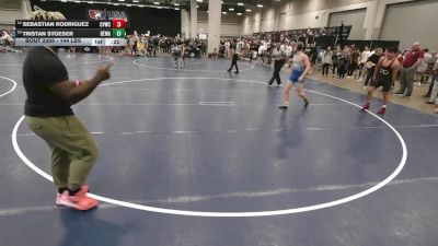 144 lbs Cons. Semis - Tristan Stoeser, Berge Elite Wrestling Academy vs Sebastian Rodriguez, Coachella Valley Wrestling Club