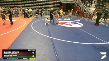 63 lbs Cons. Round 3 - Dominic Brower, Windy City Wrestlers vs Noah Rhoades, CWC Thunder