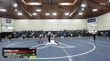133 lbs Cons. Round 1 - Dominick Clark, Menlo NCWA vs Edward Sosa, Sacramento State University