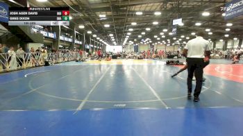 195 lbs Rr Rnd 1 - Josh Agen Davis, Indiana Outlaws Gray vs Greg Dixon, Diesel Wrestling Academy