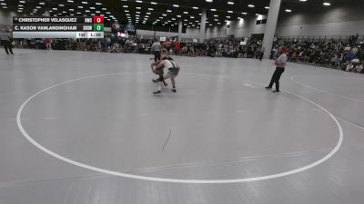 150 lbs Champ. Rd Of 32 - Christopher Velasquez, Blackhawk Wrestling Club vs C. Kason Vanlandingham, Socorro High School Wrestling