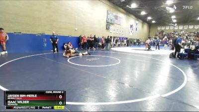 175 lbs Cons. Round 2 - Jayden Bim-Merle, Beverly Hills vs Isaac Wilder, Redwood