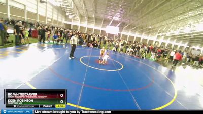 40 lbs Quarterfinal - Koen Robinson, Shootbox WC vs Bo Whitescarver, Rocky Mountain Wrestling Academy