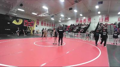 100 lbs Champ. Round 2 - Sara Merlo, Westminster vs Maria Mejia, Del Oro-Bakersfield