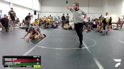 90 lbs Round 6 (8 Team) - Roman Diab, Scorpions vs Carson Carter, FL Scorpions