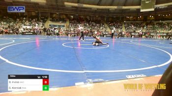 70 lbs Round Of 16 - Braxton Irvine, IAWC vs Gus Korniak, Region Wrestling Academy