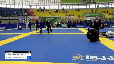 KATE SANTIAGO DE MENEZES SILVA vs MIRELLY POLLYNNE SILVA SANTANA 2024 Brasileiro Jiu-Jitsu IBJJF