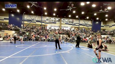 70 lbs Consi Of 8 #2 - Kannon VanDeven, Mustang Bronco Wrestling Club vs Hudsen Earnest, OKC Saints Wrestling