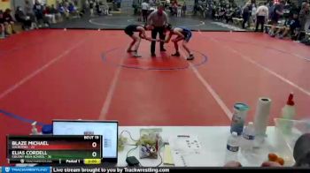 125 lbs Round 5: 11:30am Sat. - Blaze Michael, Soldotna vs Elias Cordell, Colony High School