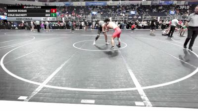 155 lbs Semifinal - Baron Rosas, Maize Wrestling Club vs Cole Sackett, Angry Fish