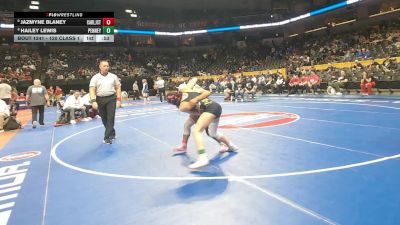 120 Class 1 lbs Cons. Round 2 - Jazmyne Blaney, Carl Junction vs Hailey Lewis, Penney