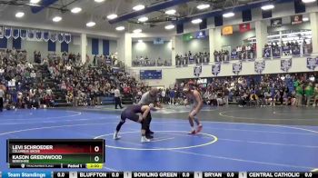 132 lbs Champ. Round 2 - Kason Greenwood, BERKSHIRE vs Levi Schroeder, COLUMBUS GROVE