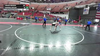 135 lbs 1st Place Match - Kenadi Meador, St. Croix Falls Saints vs Marissa Zeitler, Gillett/Suring