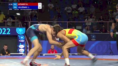 51 kg 1/2 Final - Nurdanat Aitanov, Kazakhstan vs Luke Lilledahl, United States